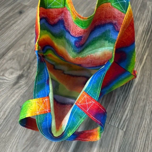 Vibrant Tie-Dye Tote Bag - Picture 3 of 3